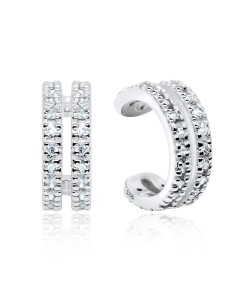 8mm CZ Stones Ear Cuff EC-1148s